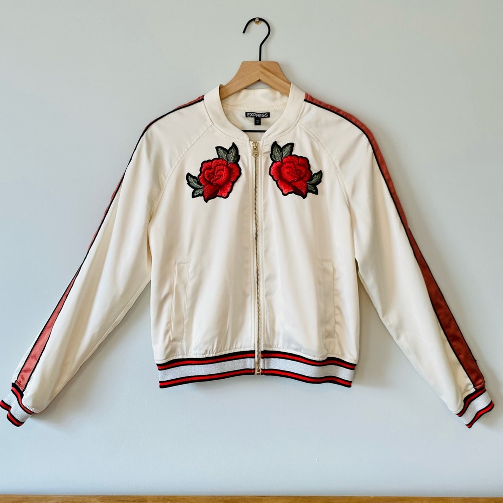 Express Rose Track Jacket. Size Medium. - image 1